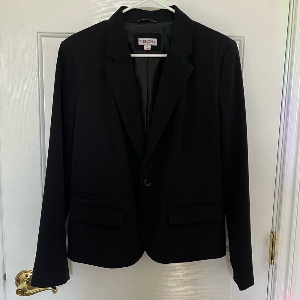 Merona Elegant Black Jacket
